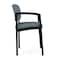 Lesro Lenox Steel Hip Chair Metal Frame, Black, RF Serene Upholstery LS1161 - alternate 2